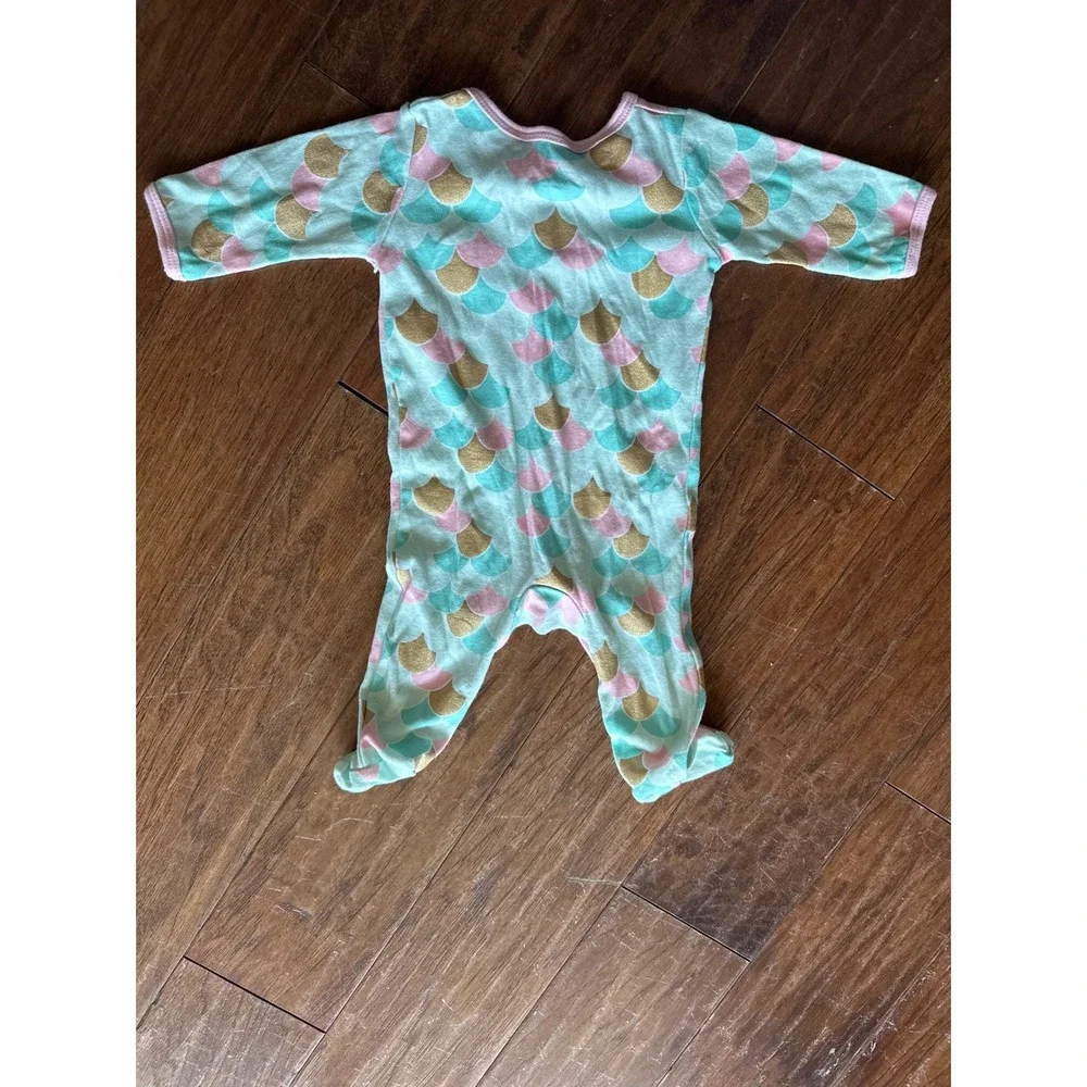 Betsey Johnson Baby 6M Footed Pajamas‎ Mermaid Print Sleeper One Piece